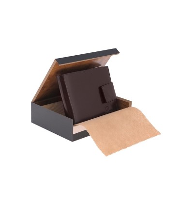 Męski, doskonale wyposażony portfel Orsatti M05A w kolorze czarnym