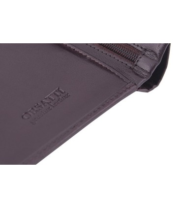 Męski czarny portfel Orsatti M08B w kolorze brązowym