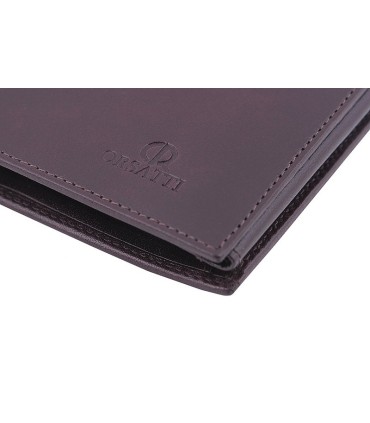 Męski czarny portfel Orsatti M08B w kolorze brązowym