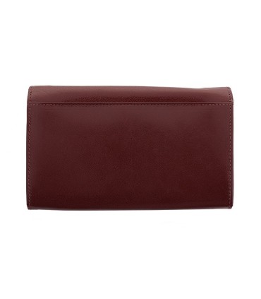 Długi, skórzany portfel damski Orsatti D05D bordowy