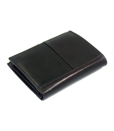 Ekskluzywny pionowy portfel Orsatti M12 w kolorze ciemno brązowym