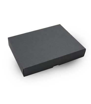 Skórzana elegancka piersiówka Orsatti 240 ml, czarna