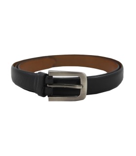 Czarny skórzany pasek damski 2 cm marki Orsatti